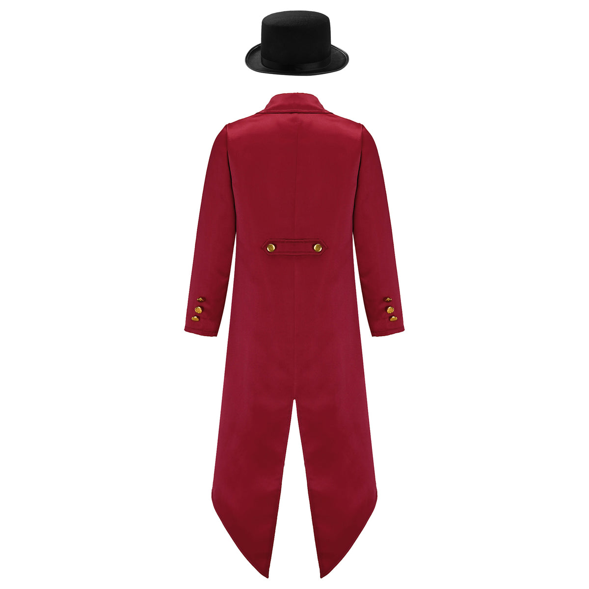 Kids Boys Vintage Steampunk Tailcoat Jacket Halloween Costume Gothic Medieval Clothes Court Uniform Magician Ringmaster Cosplay