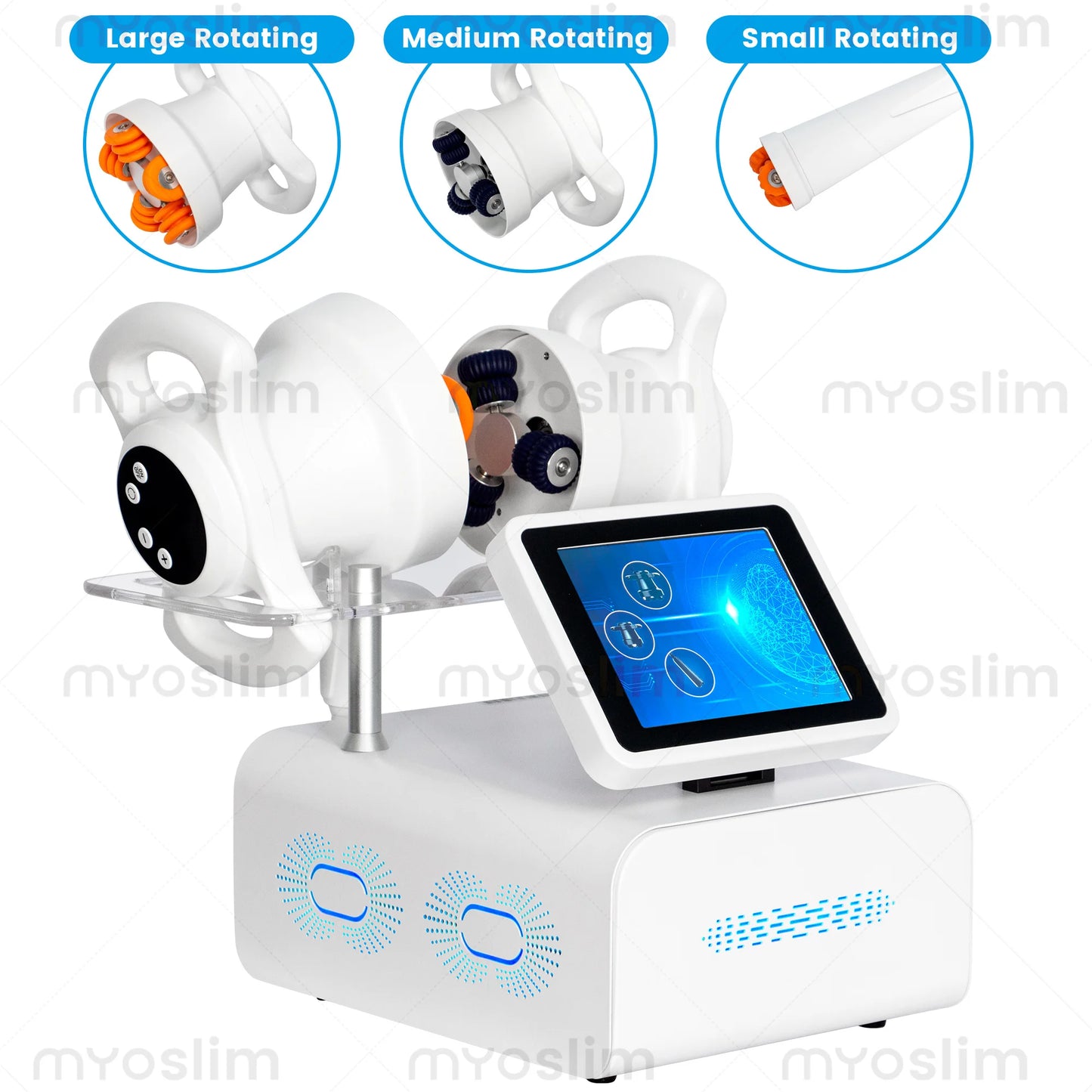 360° Rotation Body Contouring Roller Massager Red Light Skin Care Deep Tissue Massage Anti Cellulite Body Shaping Device