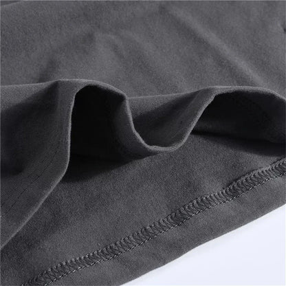 Embroidered 100% Pure Cotton Round Neck Long Sleeved Leisure Sports T-shirt for Men's High-quality Casual Outdoor Sports