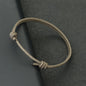 Minimalist Handwoven Rope Bracelet Unisex Sliding Adjustable 4 Styles Chroma 2mm Ethnic Cord Braclet Couple Casual Daily Jewelry