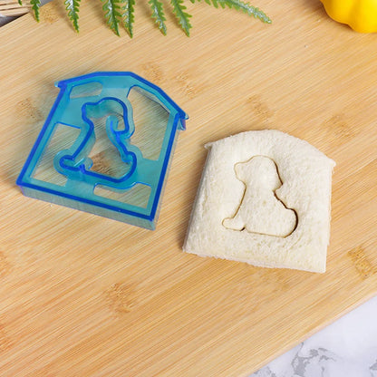 Kids Sandwich Cutter Bread Mold Cartoon Squirrel Sea Dog Bread Knife Sandwich Cutter Sealer for Bento Lunch Boxes Accessories