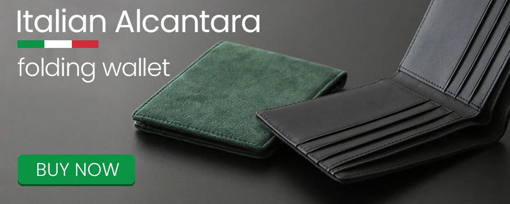 YMW ALCANTARA Card Holder Women & Man Turn fur Luxury Artificial Leather Slim Card Mini Wallet Small Thin Card Package