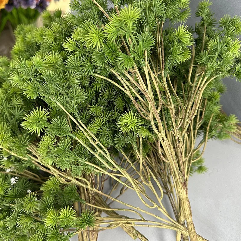 3/5Pcs Artificial Podocarpus Branches Greens for Decoration Christmas Foliage Home DIY Floral Arrangements Artificial Plants