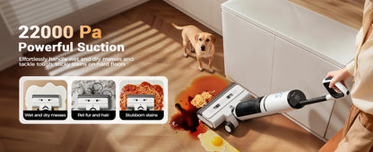 Redkey W15 Pro Cordless Vacuum Cleaner,22kpa/200W Stick Vacuum with 55 Mins Runtime,Vacuum Cleaner for Home,Carpet & Hard Floor