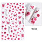 1PCS Marbled Nail Sticker 3D Abstract Lines Sticker Nail Art Supplies Nail Decals Y2K Laser Butterfly Ladies Nail Art Decoration