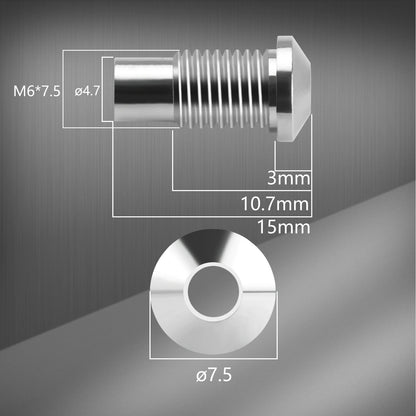 DAIERBUMP 20pcs 3MM Diode LED Light Holder Chrome Brass Prominent Bezel 6mm Dia. Screw Panel Mount