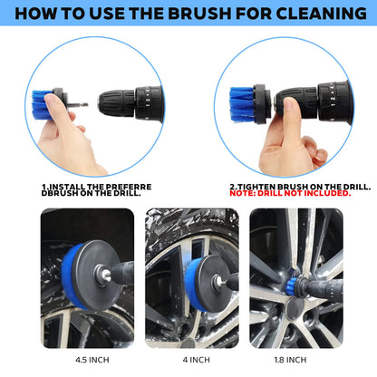 26 Piece car detailing kit, car cleaning kit for Cleaning Wheels, Interior, Exterior, Leather, Dashboard, Vents (Blue)