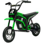 Electric motorcycle for children, off-road motorcycle, electric motorcycle for kids, 350 W engine, 12 V battery, 8–16 km/h, 12-inch pneumatic tires, green, children’s motorcycle