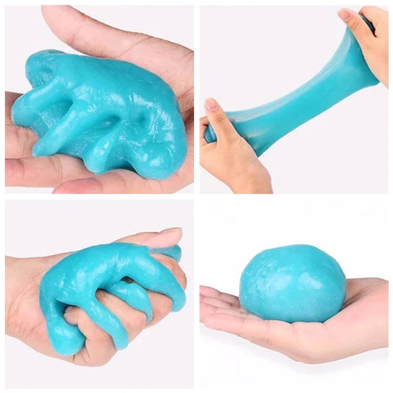 1/2 Packs Dust Remove Car Interior Cleaning Gel High Efficiency Magic Mud Keyboard Desk Cleaning Tool Car Wash Accessories