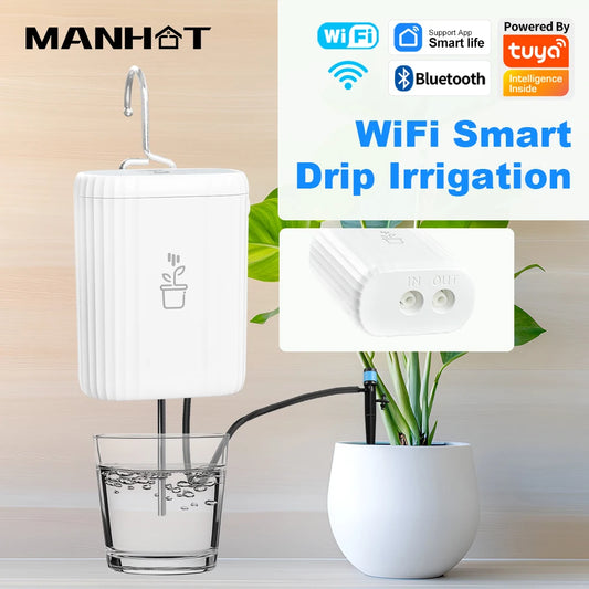 WiFi Smart Life Automatic Drip Irrigation System Kit Garden Irrigation Controller Plant Phone APP Control Watering Timer Device