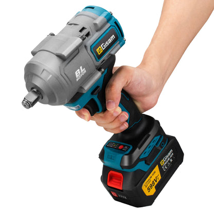 Gisam 2000N.M Torque Brushless Electric Impact Wrench 1/2 inch Screwdriver Cordless Wrench Power Tool For Makita 18V Battery Pin