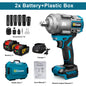 Gisam 2000N.M Brushless Electric Impact Wrench 1/2 inch Cordless Screwdriver Drill 3Gear Electric Wrench Power Tool For Makita 18V Battery Pin
