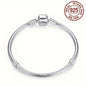 Handmade Original Fine Jewelry 925 Silver Charm Bracelet Soft Smooth Snake Bone Bracelets for Women