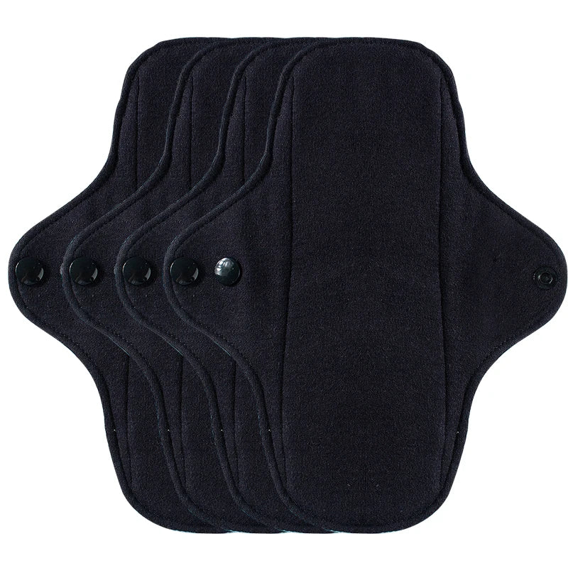 4pcs Washable Sanitary Towels Cotton Menstrual Pad Reusable Women Sanitary Napkins Feminine Hygiene Product Period Cloth Pads