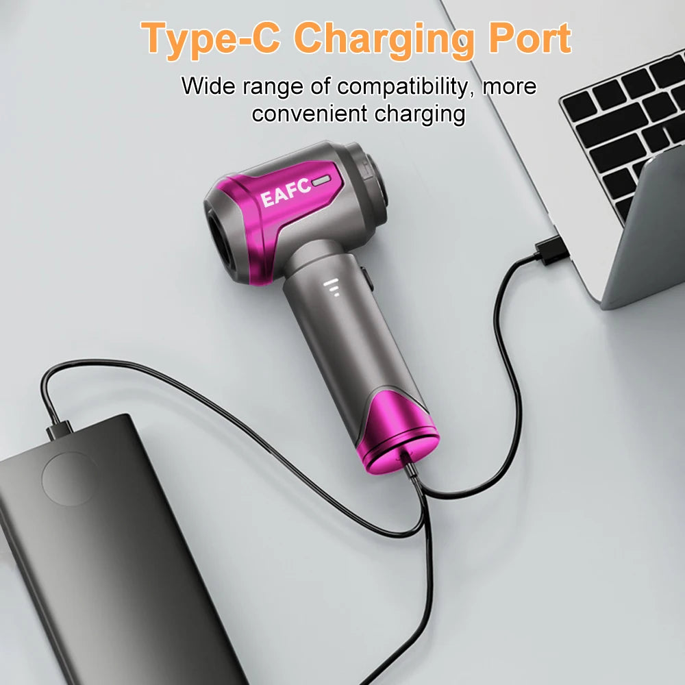 EAFC Car Vacuum Cleaner High Power Portable Handheld 16000pa Wireless Cleaning Machine Powerful Air Duster for Home Car Pet