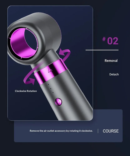 HOMEFISH 5-in-1 Electric Hair Dryer with Automatic Straight & Curling Iron Hot Air Comb & Diffuser for Outdoor Use AC Motor