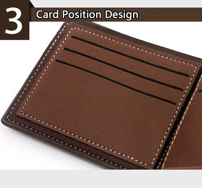 Short Men Wallets Zipper Coin Pocket Slim Card Holders Luxury Male Purses High Quality PU Leather Men's Wallet Money Clips