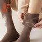 Winter Men's Knee Long Socks Wool Keep Warm Longer Stocking Compression Winter Terry Socks Cotton Thicken Cover Calf Sokken Gift
