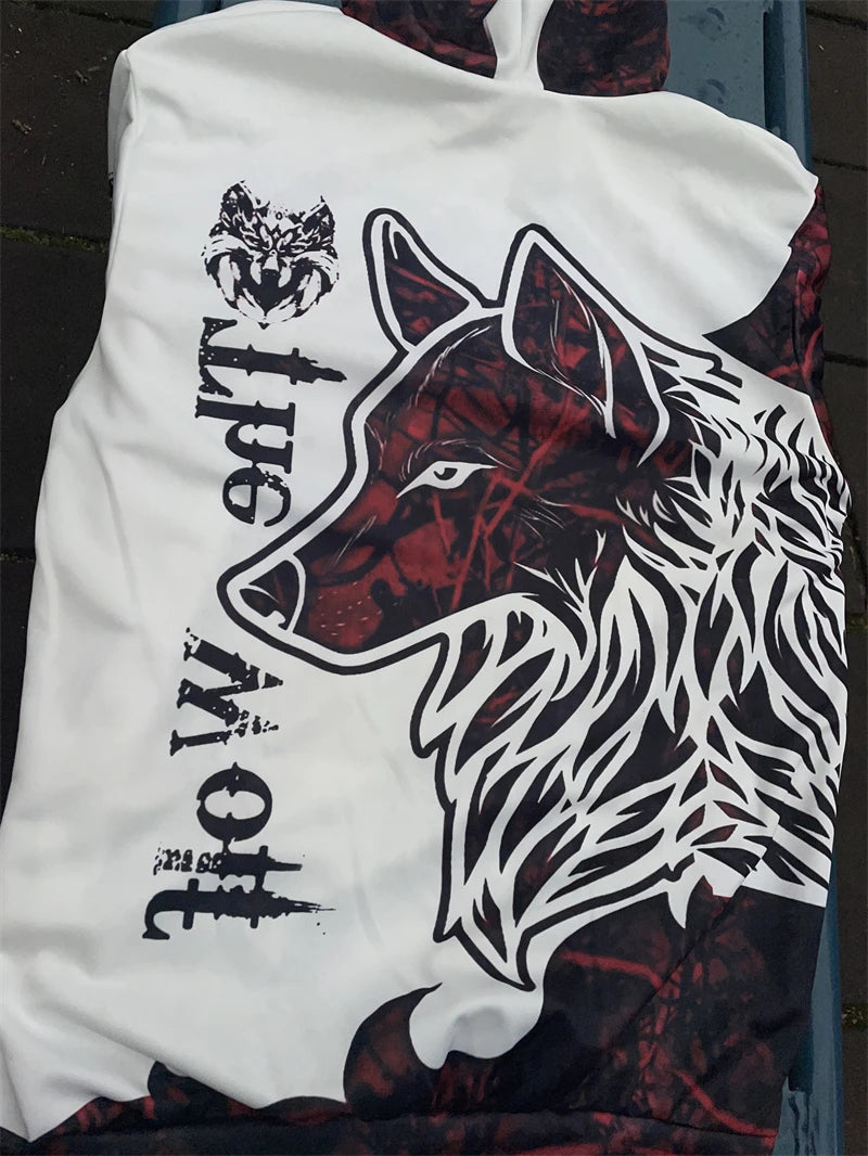 Spring and Autumn Men's Tracksuit 3D The Lion Print Zipper Hoodies Sweatshirts Pants Sets Casual Mens Clothing Women's Tracksuit