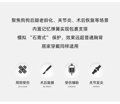 Dog Support Harness Elderly Dogs Adjustable Rehabilitation Mobility Aid Walk Comfortable Orthopedic Back Leg Lift Support Belt