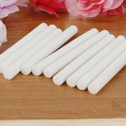 50 Pcs Car Humidifier Cotton Stick Diffuser Replacement Filter Sponges Refill Sticks Filter Auto Aroma Oil Diffuser Sponges