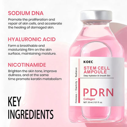 PDRN Salmon DNA Serum Ampoule Advanced Skincare Deep Repair Renew Skin Brighten Tone Strengthen Barrier firming Facial Essence