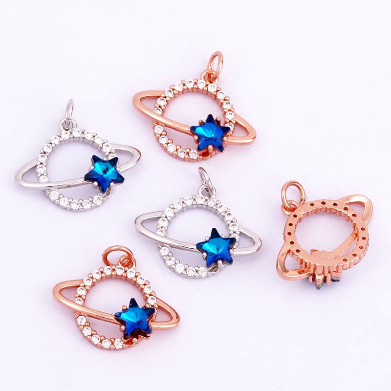 Sun Moon Star Space Celestial Compass Charm Pendant in Gold Colour , Jewelry Necklace Bracelet Making Supplies L93