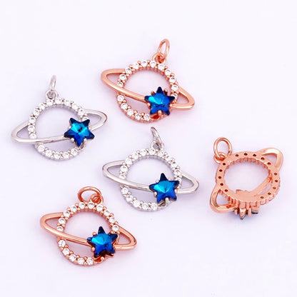 Sun Moon Star Space Celestial Compass Charm Pendant in Gold Colour , Jewelry Necklace Bracelet Making Supplies L93