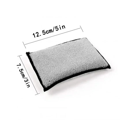 2/24PCS Soft Double Side Microfiber Scrubbing Sponge Car Leather Cleaning Microfiber Towel Wax Sponge Auto Detailing Tools
