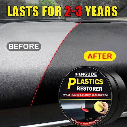 Car Plastic Scratch Repair Paste Interior Dashboard Plastic Scratch Removal Paste Plastic and Leather Maintenance