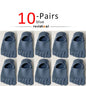 5 Pairs Invisible Toe Socks Summer Thin Cotton Mesh Shallow Mouth Soft Elastic Breathable Deodorant Cool 5 Finger Socks Sokken