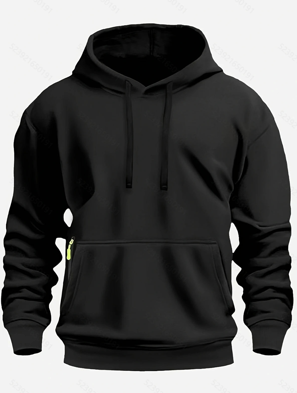 Fall/Winter New Arrival Men's Fleece Hoodie High Quality Solid Color Hooded Sweatshirt Male Fashionable Street Style Sweatshirt