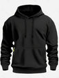 Fall/Winter New Arrival Men's Fleece Hoodie High Quality Solid Color Hooded Sweatshirt Male Fashionable Street Style Sweatshirt
