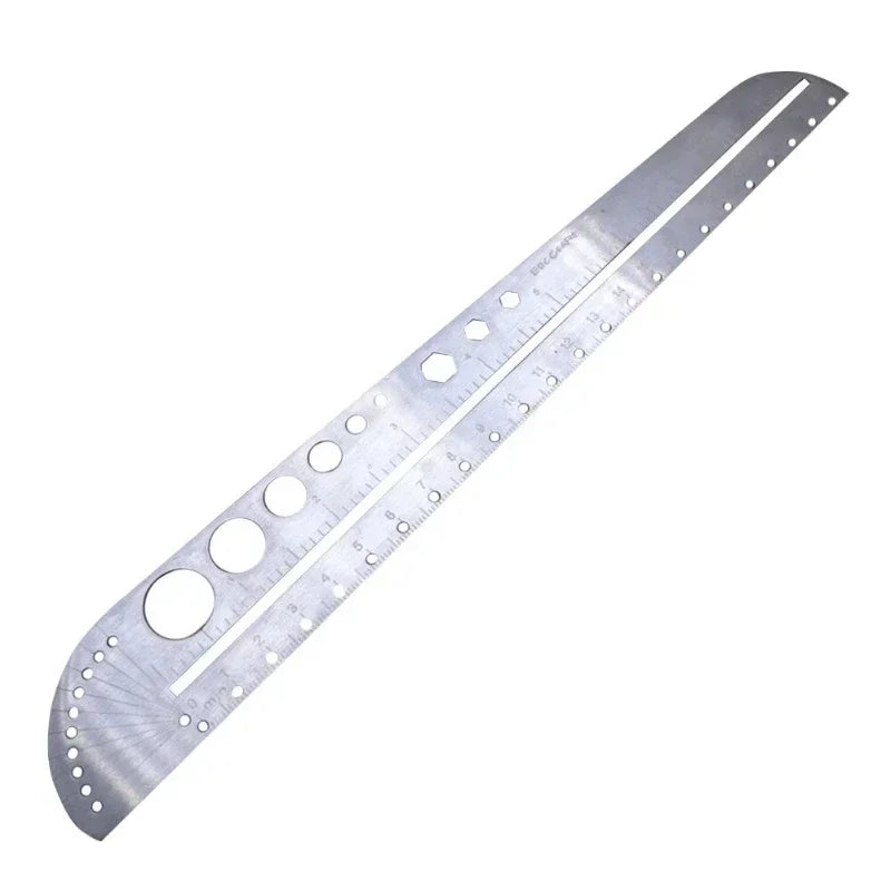 Multifunctional Stainless Steel Angle Ruler Measurement Tool Kawaii School Supplies Art Craft Geometry Drawing Instrument