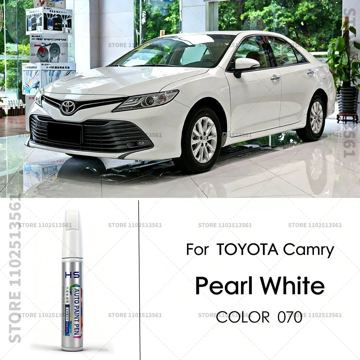 For Toyota Camry Paint Repair Pen Touch Up Scratch Remover DIY Car Accessories White 070 Blue 8W7 Black 209 202 220 Gold 5B2