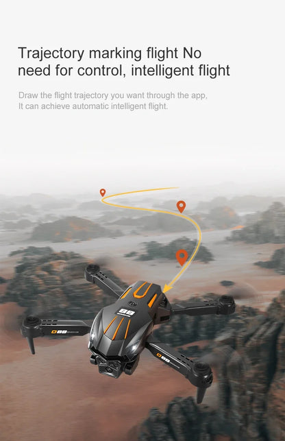Lenovo D88 Drone 8K Aerial HD Dual Camera Photography Optical Flow Hovering Gesture Shooting Folding Brushless Power GPS Drone