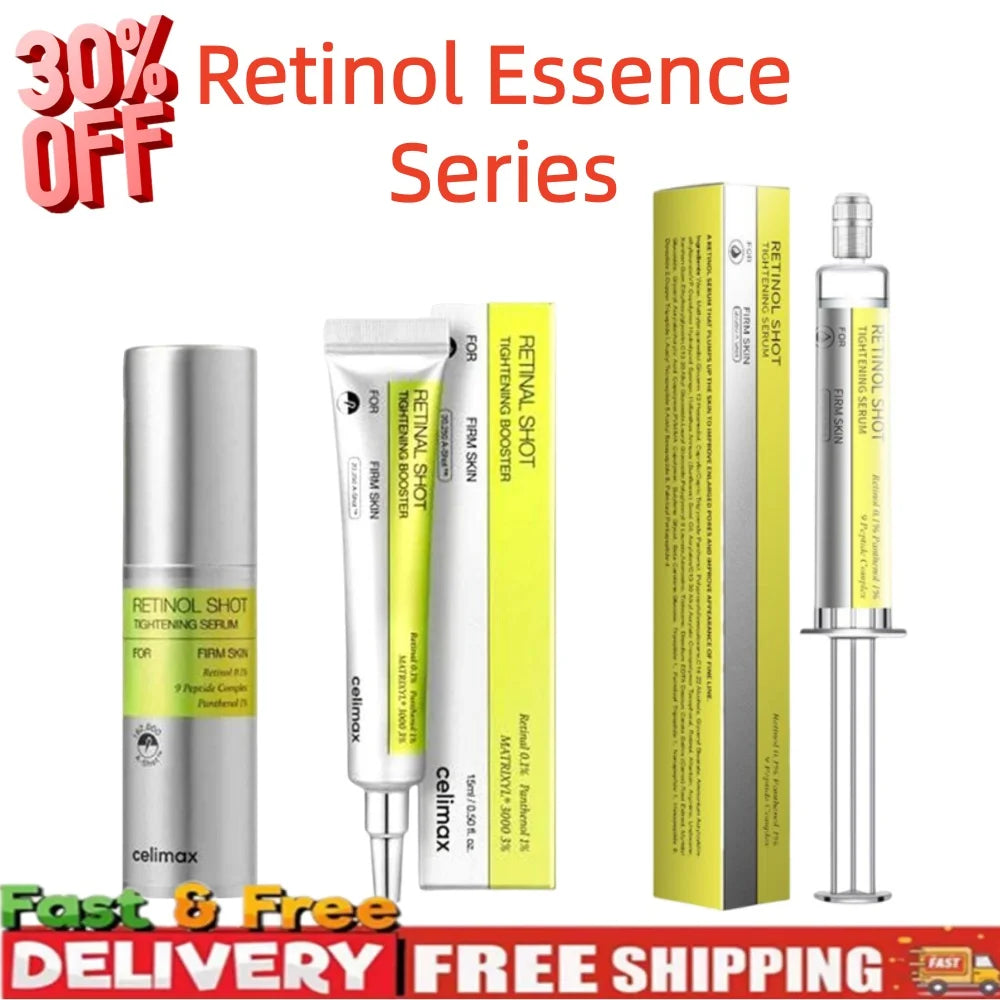 Retinol Eye Cream Set Gentle Repair Essence With Vitamin C Antiaging Treatment For Dark Circles Wrinkles Firming Under Eye Serum