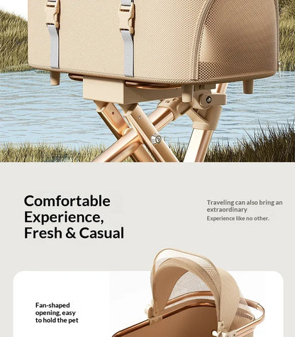 2026 New One Click Foldable Pet Stroller Portable Separable Light Weight Universal Outdoor Travel for Cats and Dogs Pet Stroller