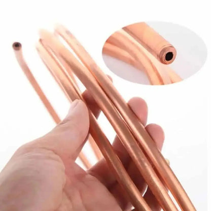 1Pcs Durable 1 Meter Copper Tube Coil 99.9% Pure Copper Soft T2 Copper OD 2-12mm ID 1-10mm Wire Pipe Airs Conditioner Cooling