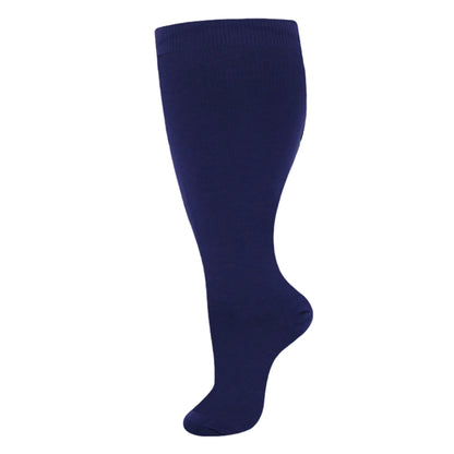 2XL-4XL Plus Size Compression Socks for Women Men 20-30 MMHg Wide Calf Extra Large Knee High Flight Sock for Circulation Support