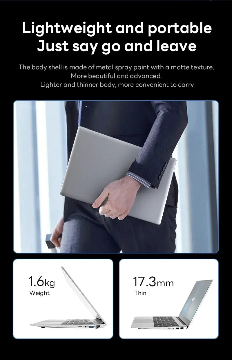2026 New Intel Core I9-10980HK 14.1 inch Laptop Computer Portable Windows 11 Pro Notebook 16GB RAM 1TB 2TB SSD Office Study Gaming Laptops