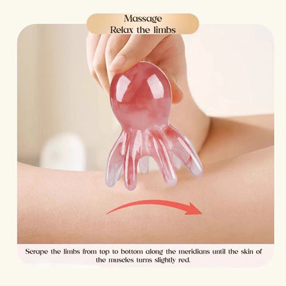 Octopus Shape Scalp Massage Comb 8-Tentacle Head Scratcher Comb Portable for Home Office Massage