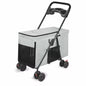 Custom Foldable Pet Stroller for Large Dogs & Multi-Pet Travel | Heavy-Duty, Lightweight, Breathable Design