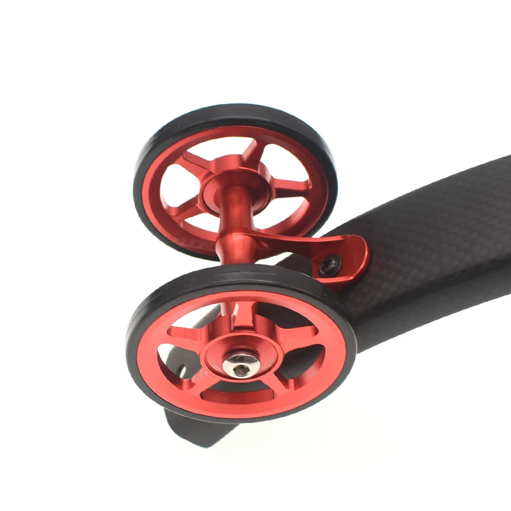 TWTOPSE Bike Easywheel Mudguard Fender Wheel For Brompton Folding Bicycle Mud Guard Wheel Double AL7075 CNC A C Line 77g 60mm