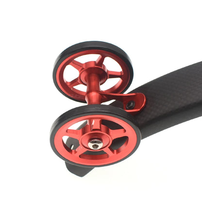 TWTOPSE Bike Easywheel Mudguard Fender Wheel For Brompton Folding Bicycle Mud Guard Wheel Double AL7075 CNC A C Line 77g 60mm