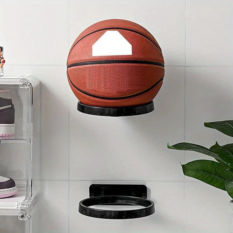 1PC Wall Mounted Basketball Storage Rack Multi-purpose Football Display Shelf Ball Holder Space Saving Living Room Decor