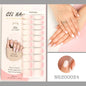 16/18/20Tips Semi-Cured Gel Nail Strips Adhesive Full Cover Stickers for Nails UV Lamp Need Press On Nails Fashion Manicure