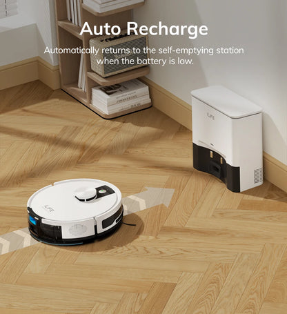 ILIFE A12 Pro Robot Vacuum and Mop Combo, LIDAR Navigation, Self Collection Dust, 3000Pa Suction, App/Remote Control