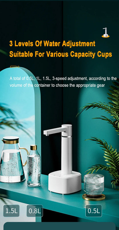 Electric gallon pump desktop water dispenser, rechargeable water bottle pump, automatic water dispenser