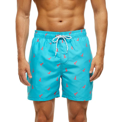 3D Print Flamingo Sports Quick-dry Breathable Men Women Pants Outdoor Casual Vacation Beach Hawaiian Sea Surfing Shorts Summer